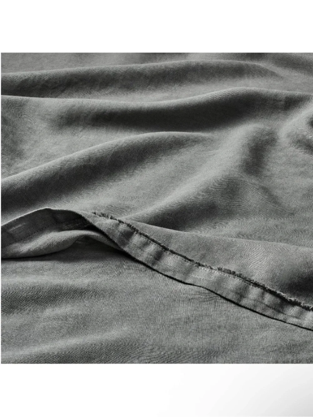 NWT Queen 100% Linen Sheet Set Dark Gray - Casaluna